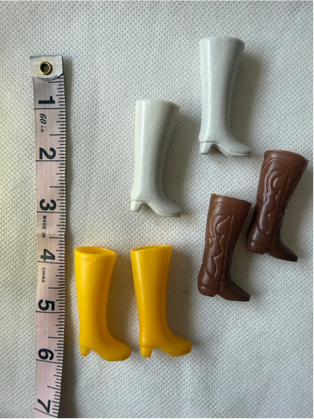 Vintage Barbie & Friends - clone - 3 pairs of Tall Knee High Boots cowboy